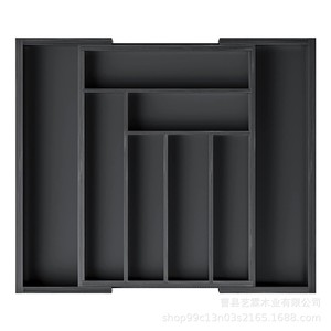 WDF Expandable Bamboo Utensil Organizer Cutlery Tray Silverware <strong>Kitchen</strong> <strong>Drawer</strong> <strong>Organiser</strong> Cutlery Organizer for <strong>Kitchen</strong> - Product Image 1