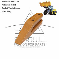 Pièces détachées pour excavatrice, dents de godet en acier allié 252101813, pointes de ripper pour chargeuse ZL50, marque SEAGULL
