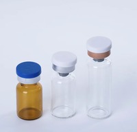 Flacon en verre vide pour autosampler de laboratoire, plusieurs tailles, avec bouchons en plastique et aluminium en option
