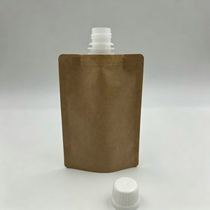 Food Grade Kraft Spout <b>Pouch</b> – Biodegradable Stand Up Refill Bag for Edible Oil & Beverage - Product Image 6