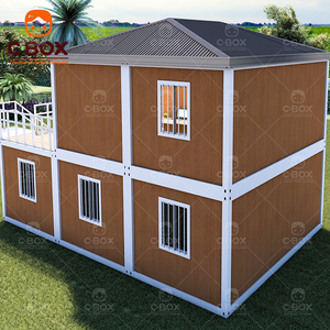 Nhà biệt thự container lắp ghép hiện đại cao cấp Cbox, thiết kế di động, 2 tầng, cầu thang ngoài trời, chất liệu thép. - Product Image 3