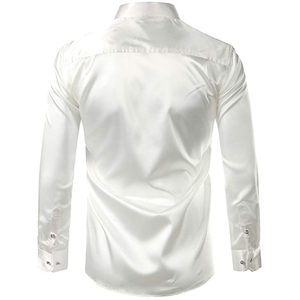 Los hombres de encargo múltiples color sólido formal boda <span class=keywords><strong>esmoquin</strong></span> de manga larga camisa de vestir - Product Image 2
