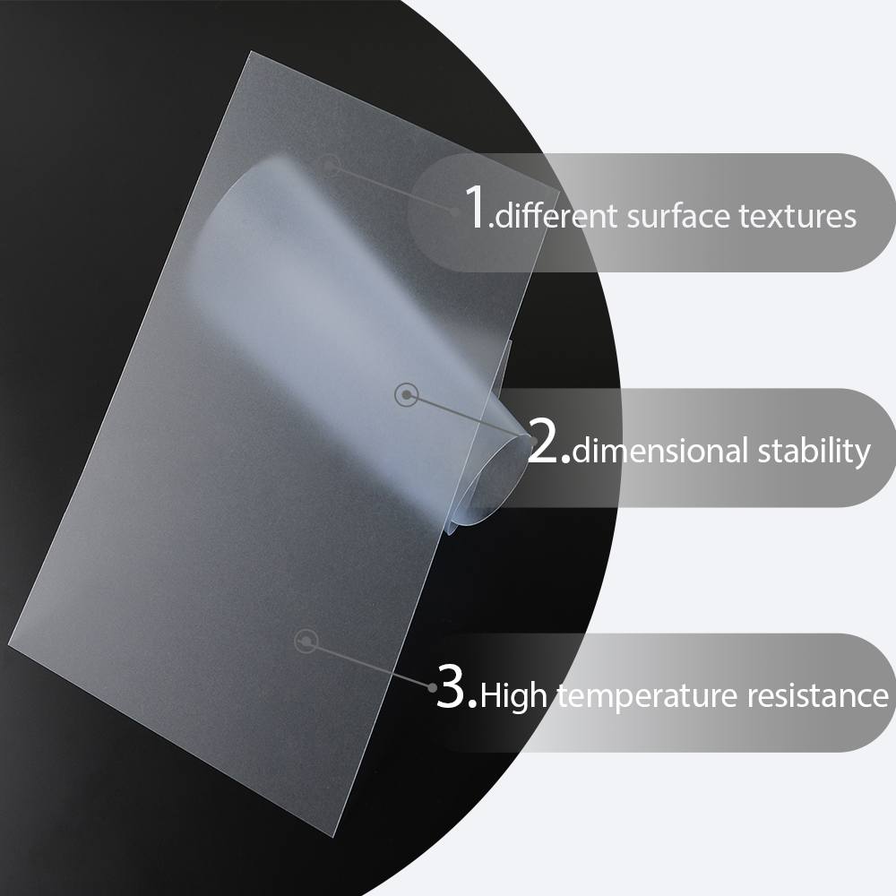Textured Velvet Matte Polycarbonate Transparent Plastic Sheet for Printing