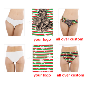 <span class=keywords><strong>Bragas</strong></span> de punto con estampado Digital 3D de Navidad para mujer, ropa interior con estampado de sublimación para niñas, <span class=keywords><strong>bragas</strong></span> femeninas Efecto Piel Briefs - Product Image 6