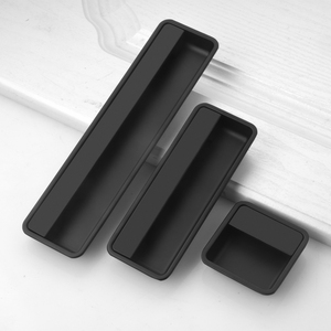 Manijas Empotradas Modernas de Aleación de Zinc, Tiradores Integrados para Cajones, Herrajes para Puertas Corredizas - Product Image 1
