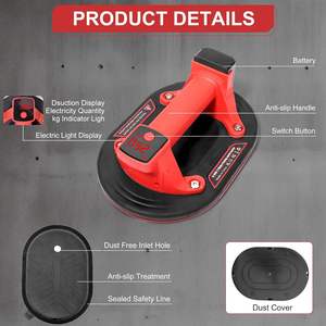 Büyük Cam Granit için Daha Büyük Kauçuk Şasi ve 260KG Taşıma Kapasitesine Sahip 10 İnç Elektrikli Manuel Vakumlu Kaldırıcı - Product Image 3