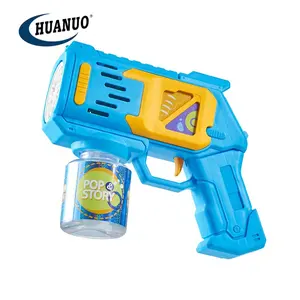 Jouets d'été pour enfants Pistolet à bulles avec lumière Jouets pour enfants Pistolet à bulles pour enfants et adultes