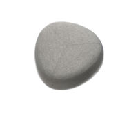 Pouf en tissu Nordic Pebble avec structure en bois massif, écologique, durable, décoration d'intérieur, pouf de sol