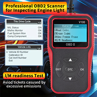Escáner OBD2 V100 a Precio de Fábrica, Herramienta de Diagnóstico Universal para Automóviles, Lector de Códigos de Error del Motor, Analizador de Motor, 1 Año de Garantía