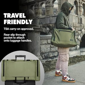 Bolsa de lona de muestra gratis, bolsa de fútbol de baloncesto de viaje de entrenamiento de gimnasio con 3 divisores de compartimento ajustables - Product Image 6