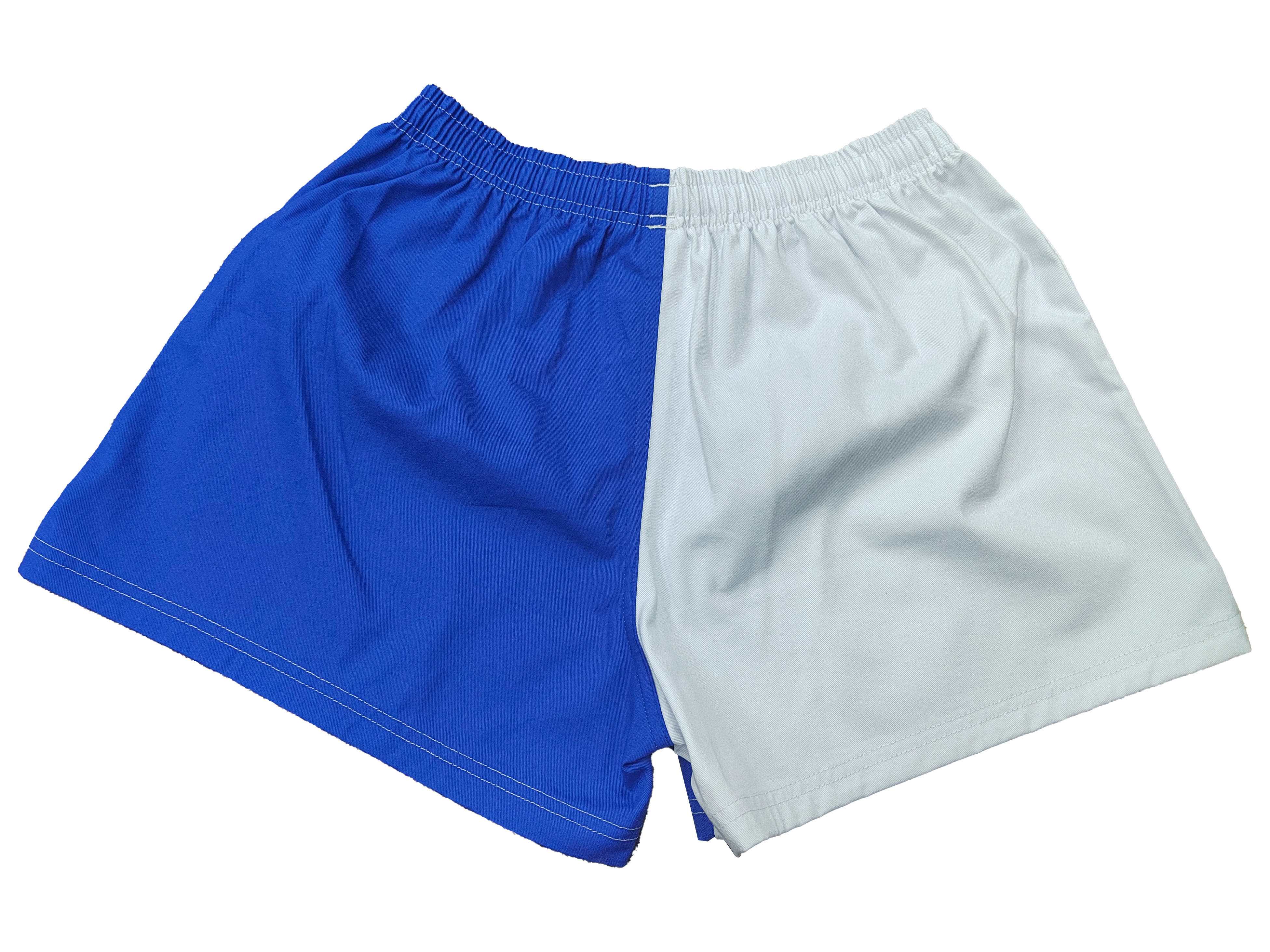 สีฟ้า + สีขาว