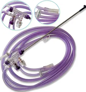 Dispositivi chirurgici viola usa e getta irrigatore 3mm set di tubi per cannula per irrigazione ad aspirazione laparoscopica