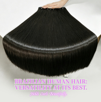 Distributeurs de Cheveux Humains Brésiliens 100% Vierge en Gros, Tissages de Cheveux de Qualité Supérieure Directement de l'Usine de Xuchang, Chine