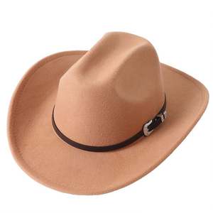 Sombreros de Vaquero Negros de Texas al por Mayor, Estilo Nuevo 2022, Material de Poliéster y Algodón, para Adultos - Product Image 5