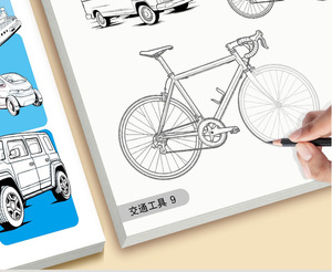 DIY graffiti çocuk hattı kroki renk dolum malzemesi paket seti yaratıcı scratch kuşe kağıt - Product Image 3