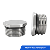 Bouchon d'obturation hexagonal métallique OEM de qualité supérieure, filetage M PG BSP, acier inoxydable NPT 3/4" 1" 2" 3"