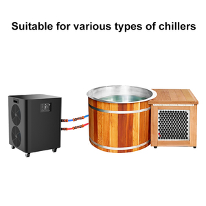 ICEMEND, nuevo, 1-2 personas, baño de hielo de madera, piscina, bañera redonda, Fitness para recuperación de mantenimiento de temperatura, barril, inmersión fría - Product Image 6