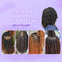 ANNA Factory Direct Extensions de cheveux 100% naturels couleur naturelle en vrac pour tresses bohèmes, torsades crépues et tresses de locs, vente en gros