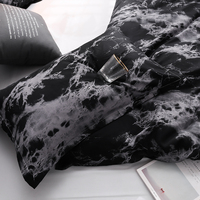 Meilleure vente luxe nouveau design célèbre marque marbre Texture impression maison housse de couette ensemble de literie 3 pièces