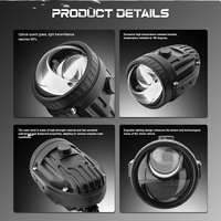 Projecteur de feux antibrouillard Bi-LED pour Ford Ranger, rétrofit à double faisceau avec LED tricolore laser pour Ford Ranger 24-25, feux tout-terrain