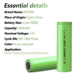 JINTION <span class=keywords><strong>18650</strong></span> 1000mAh 3.7V <span class=keywords><strong>18650</strong></span> cellule de batterie 3.7v batterie li-ion <span class=keywords><strong>18650</strong></span> 3.7v batterie - Product Image 4