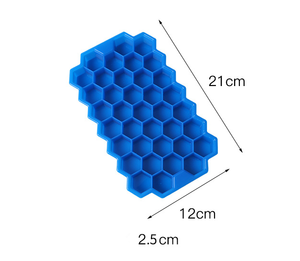 37 lưới tổ ong Silicone Ice <span class=keywords><strong>Cube</strong></span> khay khuôn với nắp - Product Image 4