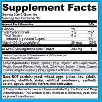 OEM/ODM Private Label Extrait de plantes KSM-66 Ashwagandha Gummies Supplément avec Vitamine D2 pour Soutenir le Stress Calmer & Relax