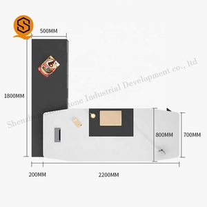 โต๊ะทำงานแบบกว้างทำจากอะคริลิคสีชมพูดีไซน์แฟชั่นใหม่ - Product Image 4