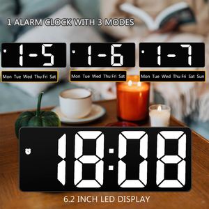 Hot Selling <b>Digital</b> <b>Clock</b> LED Electronic Alarm <b>Clock</b> Simple Style <b>Clock</b> Suitable for Living Room and Bedroom - Product Image 2