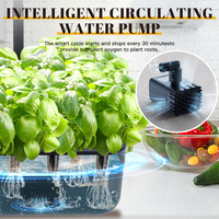 Sistema Inteligente de Cultivo Hidropónico de Vegetales con Luz LED, Regalo Creativo para el Hogar Moderno
