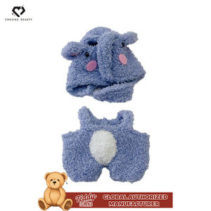 Teddy ISLAND Abbigliamento in Peluche Personalizzato con Cappuccio a Forma di Elefante Blu Autorizzato Globalmente - Product Image 2