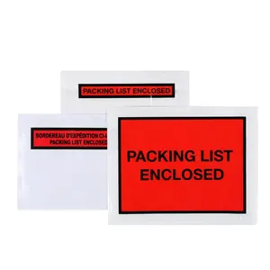 High Safety Level Self-adhesive Dhl Packing Slip Envelope Waterproof Self-adhesive Packaging List Envelope