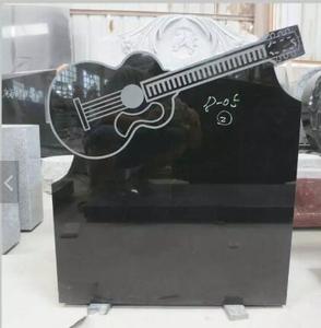 Conception personnalisée pierre <span class=keywords><strong>de</strong></span> tête <span class=keywords><strong>de</strong></span> <span class=keywords><strong>guitare</strong></span> sculptée en granit noir <span class=keywords><strong>de</strong></span> grande qualité - Product Image 5