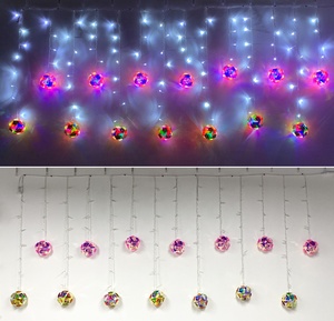 Đương Đại lễ hội <span class=keywords><strong>LED</strong></span> Icicle Rèm & hoa bóng ánh sáng thiết lập IP65 ngoài trời giáng sinh Chuỗi Cung cấp ánh sáng - Product Image 6