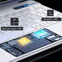 Nouveau clavier intelligent sans fil BT avec pavé tactile magnétique, étui clavier magique pour iPad Air 5 10e génération 2022 Pro 11 10 11e génération 10.9
