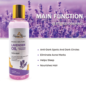 Aceite Corporal 100% Natural y Orgánico con Vitamina E, Elimina Manchas Oscuras, Elimina Ojeras, Ayuda a <span class=keywords><strong>Dormir</strong></span>, Aceite de Masaje de Lavanda - Product Image 4