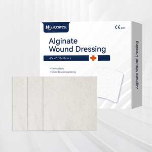 <span class=keywords><strong>Pansement</strong></span> jetable OEM personnalisé CalciCare en alginate de calcium 4x4 pour la gestion des plaies à fort exsudat, fibre d'algues naturelles créant du gel - Product Image 1