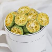 Irisan Kumquat Hijau Beku Kering Premium Tanpa Gula Bebas Pengawet FD Citrus untuk Teh Buah Hiasan Koktail Grosir Massal