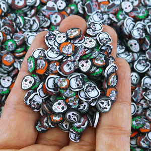1 KG/BAG 5MM di personaggi di Halloween fai da te minuscole fette di argilla polimerica alla rinfusa in miniatura spruzza per oggetti artigianali in resina melmosa - Product Image 2