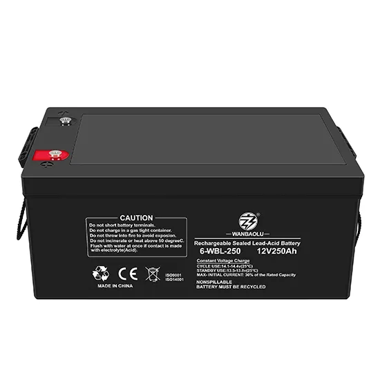 Wanbaolufree Onderhoud Lood Zonne-Energie Omvormer Batterij Zuur Agm 12V 250ah Zwart Rood Blauw Koper Oem Terminal Rohs Kleurtype