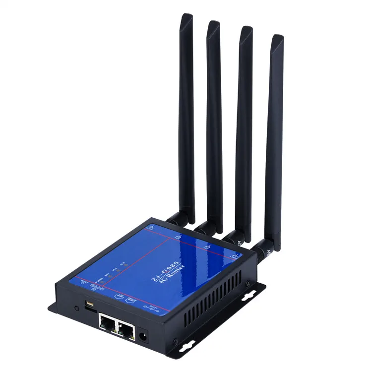 Roteador sem fio wifi 3g 4g desbloqueado, abridor industrial lte com slot para cartão sim