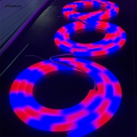 Tube néon numérique programmable SPI numérique brillant de 25 mm de diamètre, 3D, 360 degrés, DC24V, 2 pièces, 84 LED SMD5050 RGB WS2811 SM16703 UCS1903