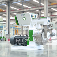 Machine à fabriquer des granulés d'ash de riz RICHI - Machine à granulés en acier inoxydable 304 pour feuilles de manioc et marc d'olive - Prix