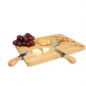 Planche à découper en bois d'acacia écologique, plateau de service pour fromages, planche à découper rectangulaire, outils de service, épaisseur 1,5 cm - Product Image 1