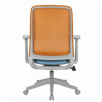 Chaise de bureau ergonomique exécutive moderne légère avec siège en maille, pivotante, inclinable, réglable en hauteur, cadre en nylon et roulettes pour la maison, le bureau et les salles de conférence