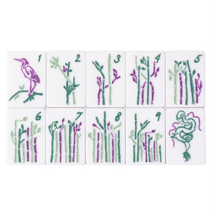 Tuiles de Mahjong Américain de Luxe, Fabrication OEM, Design Moderne en Acrylique Vert, Œuvres d'Art Mahjong Américain, Tuiles de Mahjong Classiques - Product Image 4