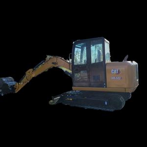 Mini-excavatrice Caterpillar 305.5E certifiée CE, excavatrice hydraulique Caterpillar de 5,5 tonnes, moteur Cummins, accessoire tarière - Product Image 1