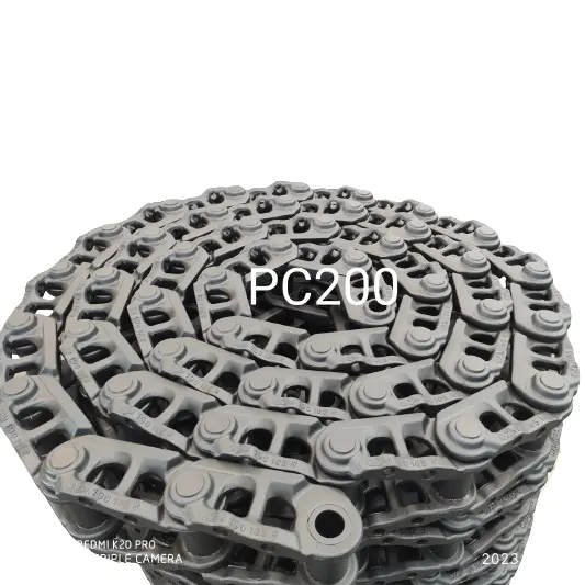 Pièces pc220 pc200 track link chain 205-32-00032 205-32-k0050 track chain komatsu assy steel link assy