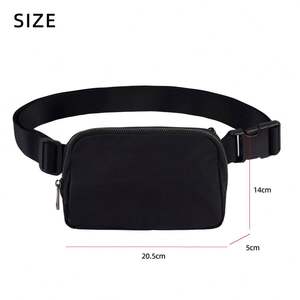 Sac banane unisexe en polyester imperméable avec fermeture éclair, modèle MR 664f, personnalisable avec logo, idéal pour la course à pied - Vente en gros - Product Image 2