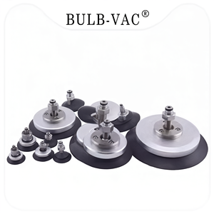 Adaptateur de montage à ventouse en alliage d'aluminium BULB-VAC, tige pivotante universelle pour bras de robot industriel, automatisation - Product Image 1